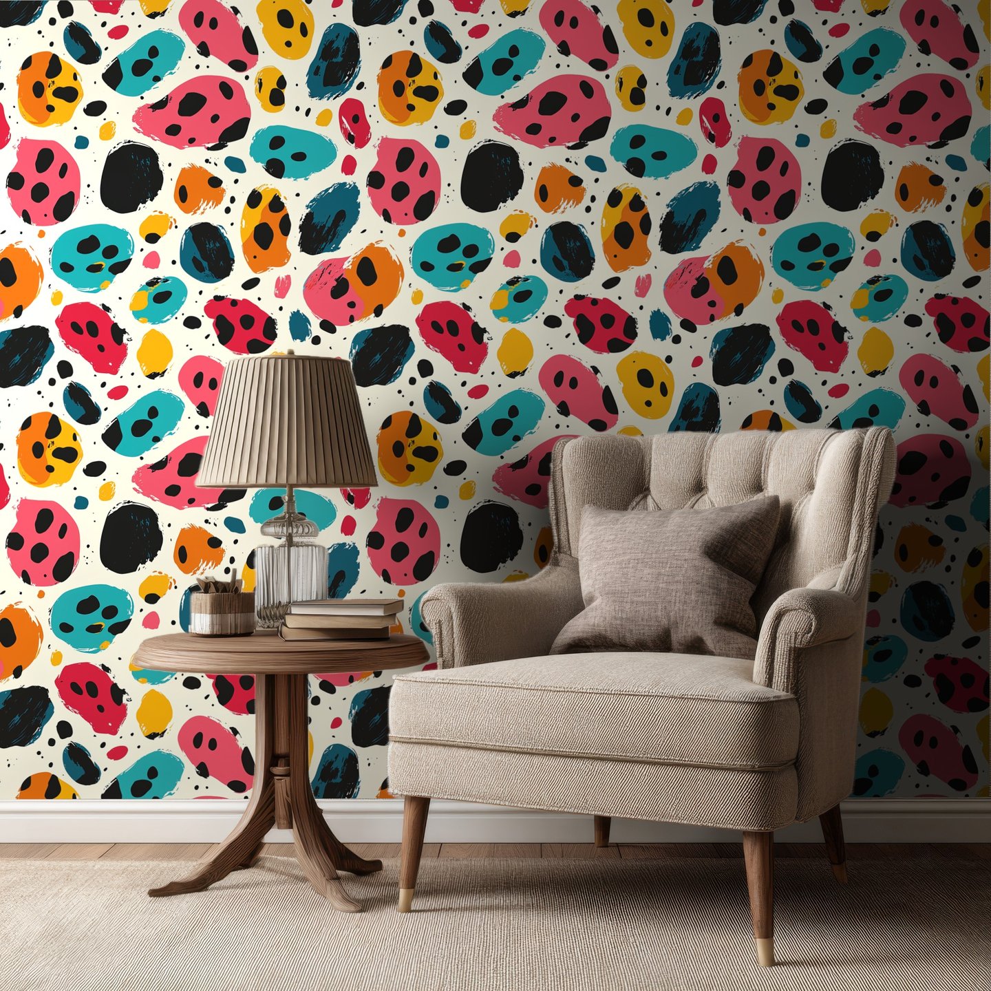 Mosaic turkis wallpaper