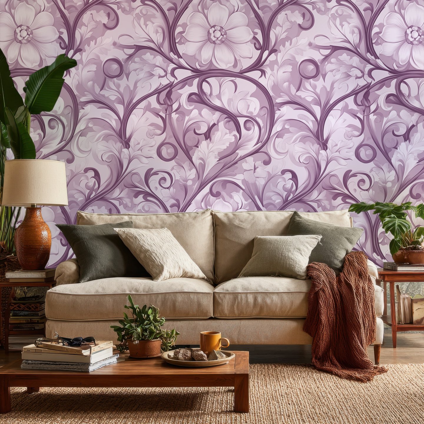 Florentine Arbor lilla wallpaper