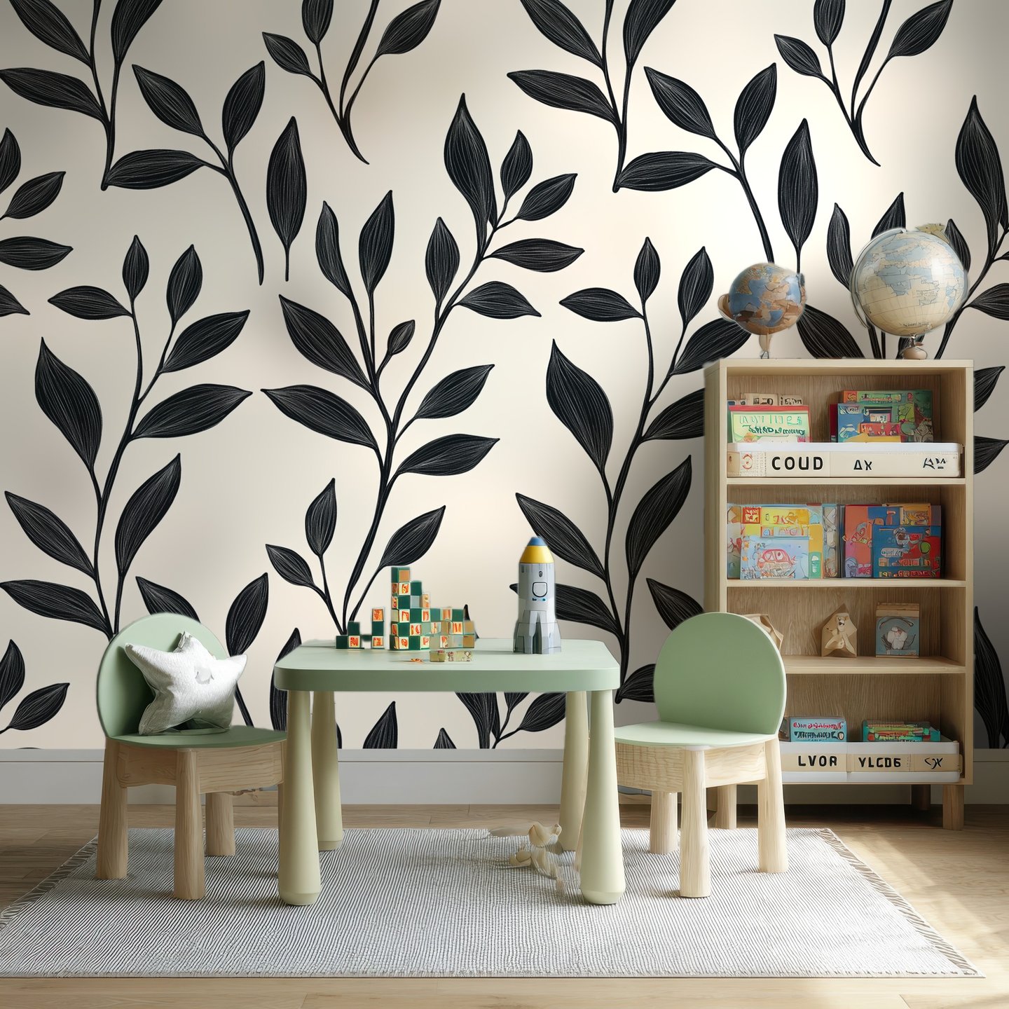 Black Vine Silhouette 검은색 wallpaper