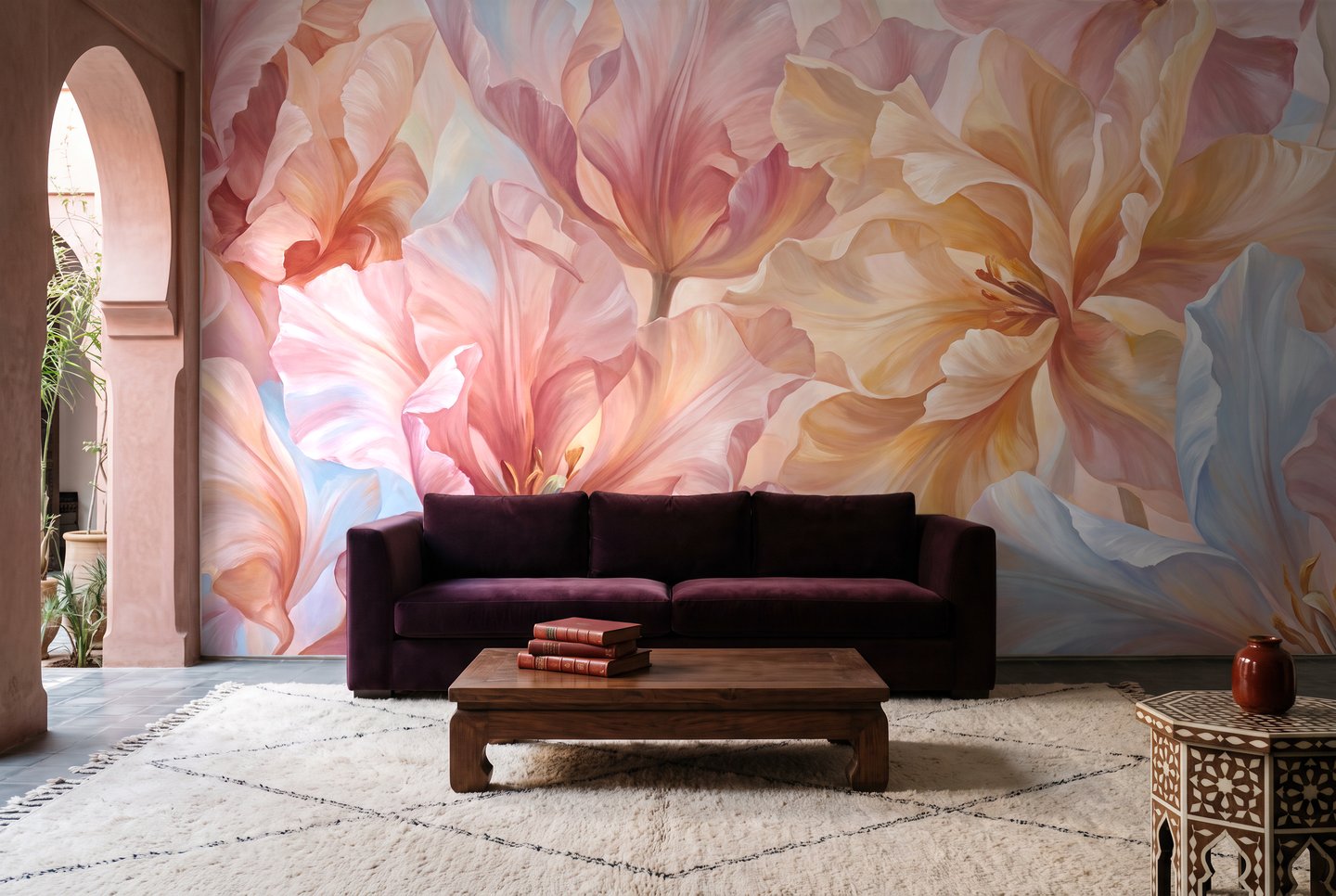 Tulip Symphony 분홍색 mural