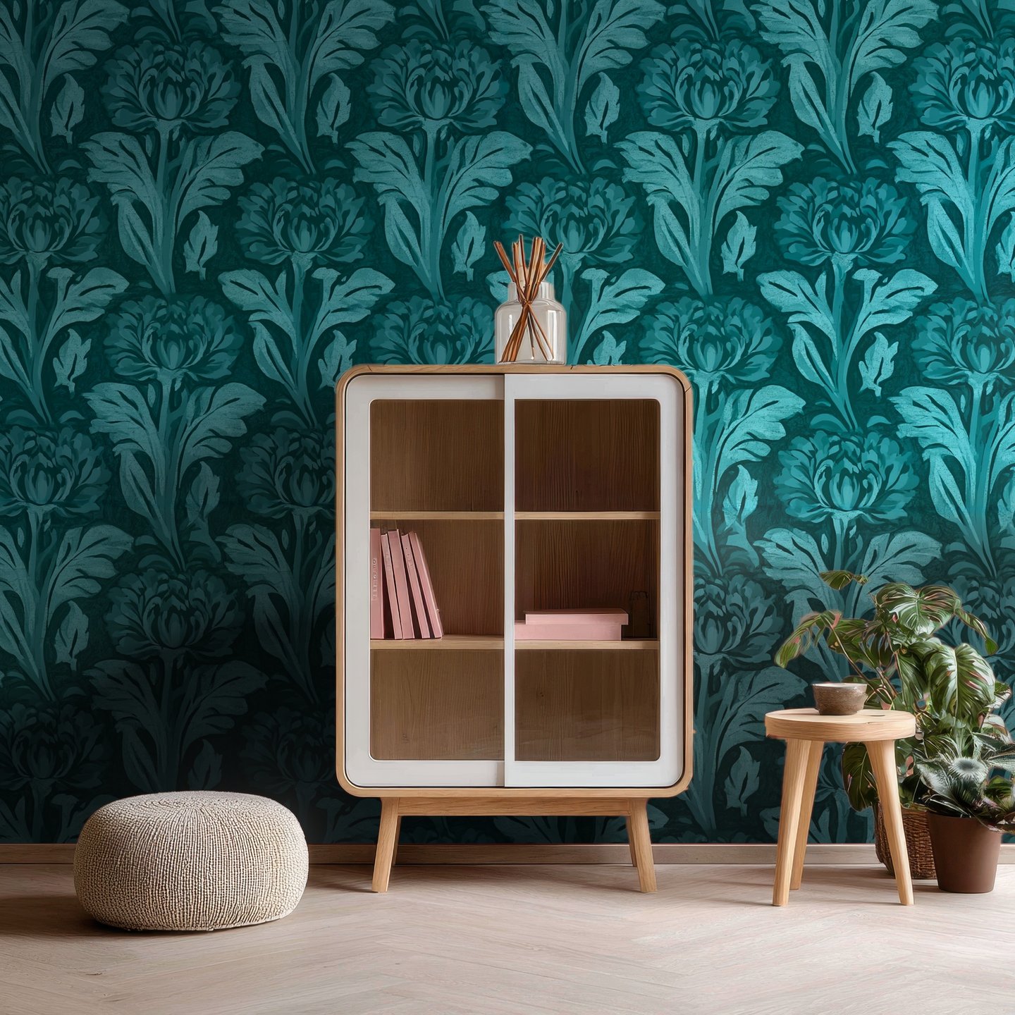 Folium blågrønn wallpaper