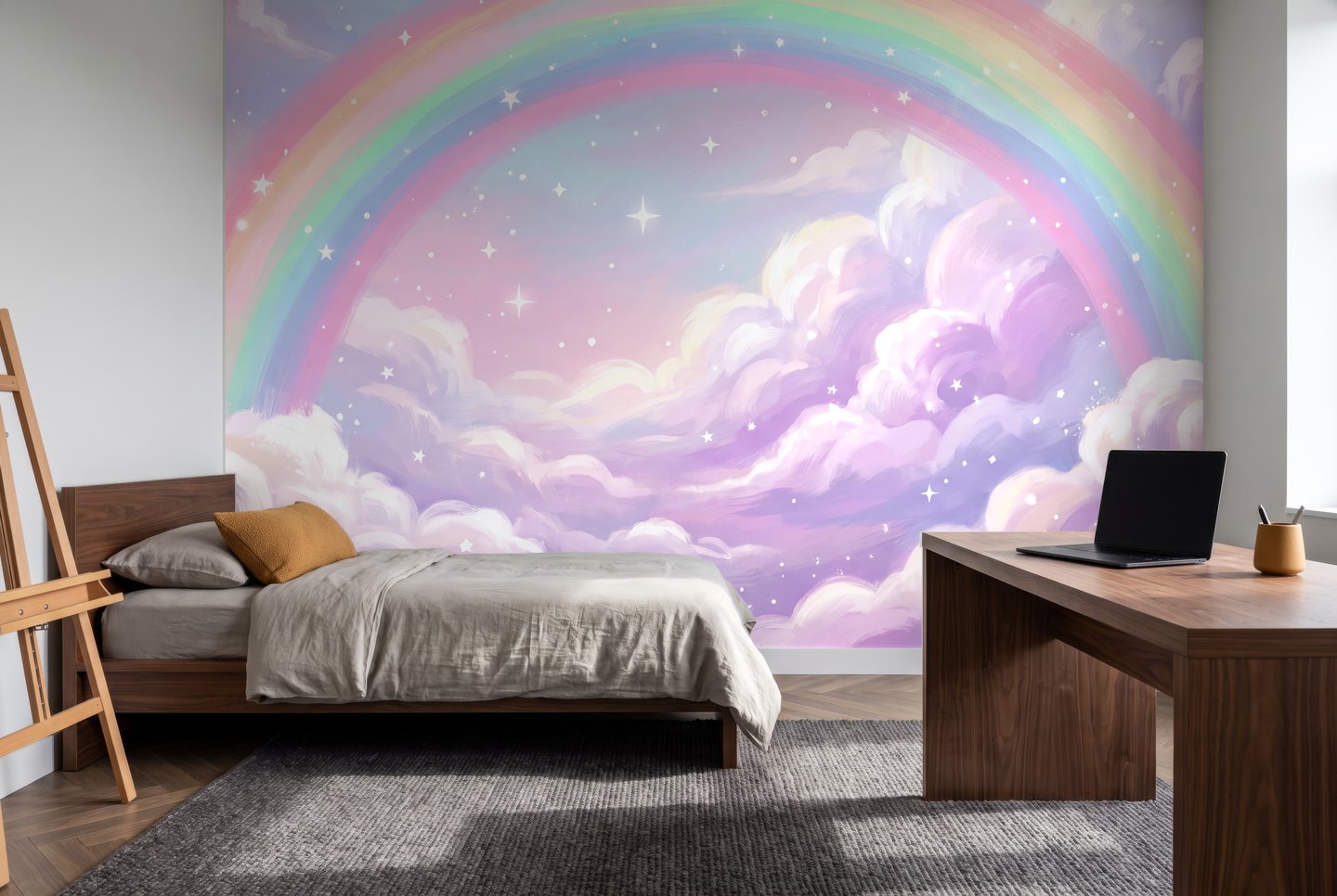 Rainbow Arch lilla mural
