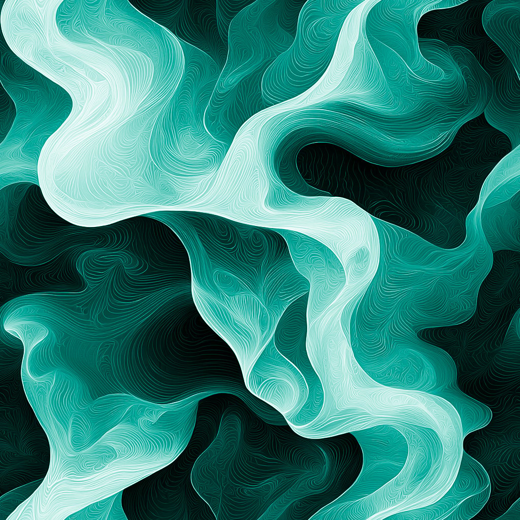 Ocean Drift - Midnight 터키석색 wallpaper