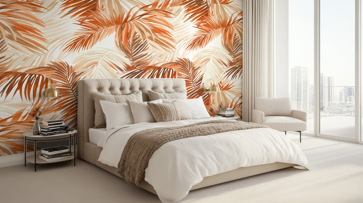 Palmistry orange wallpaper