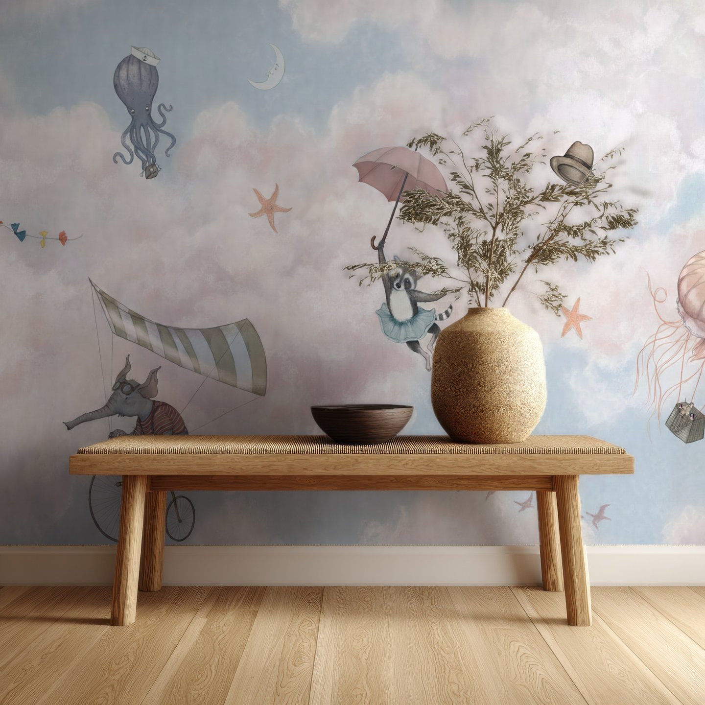 Nimbus Odyssey blå mural