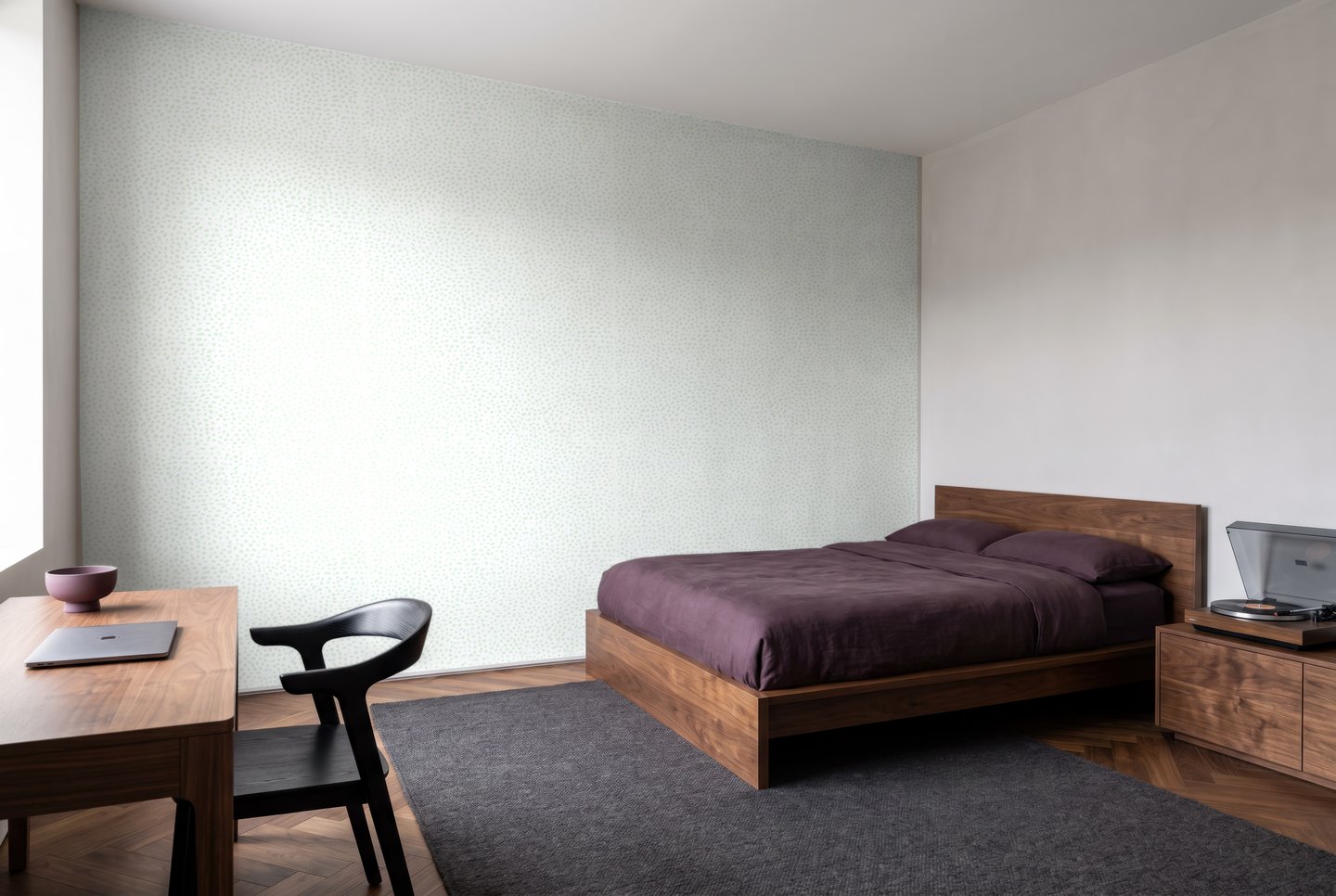 Chalk White Texture 초록색 wallpaper