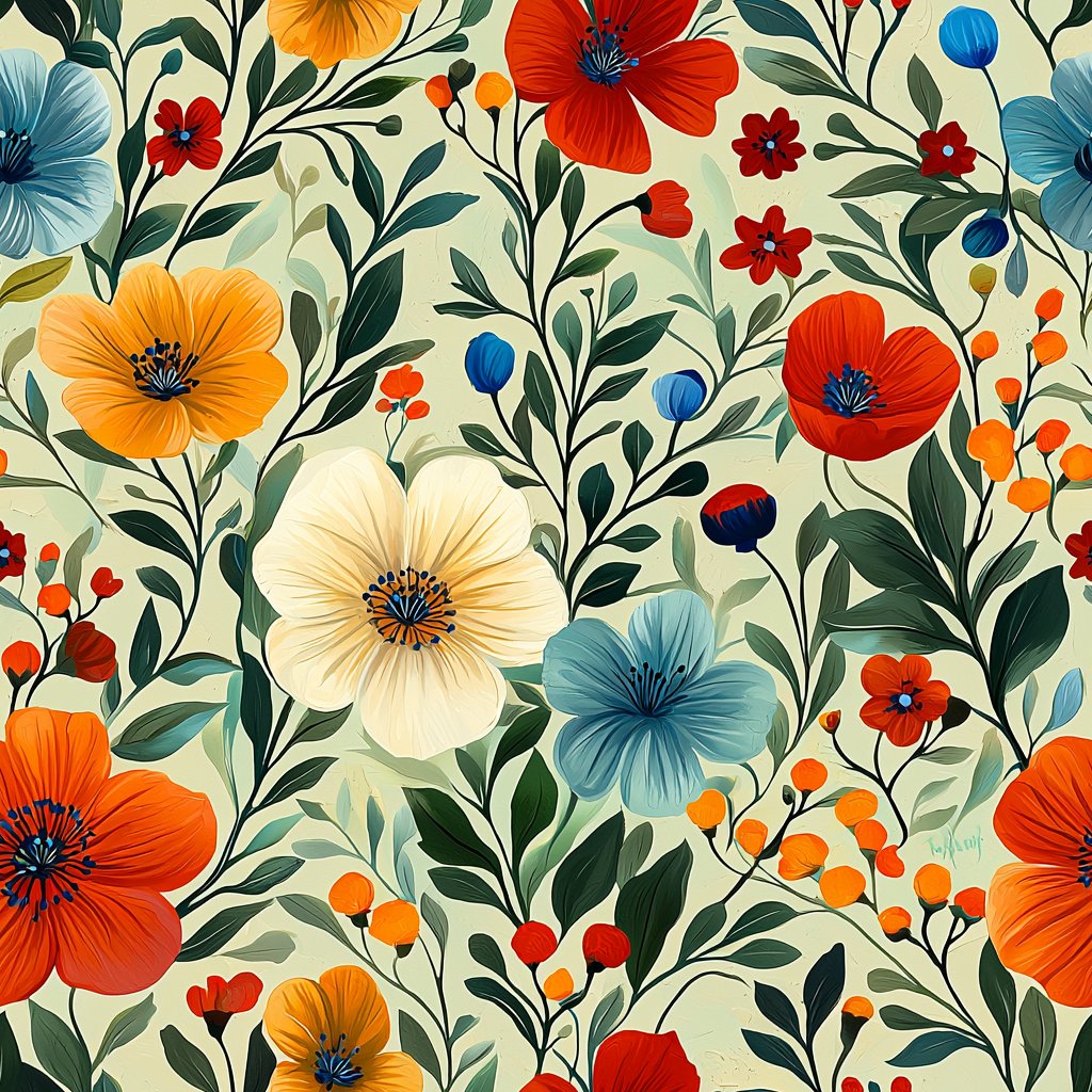 Blossom Symphony 베이지색 wallpaper