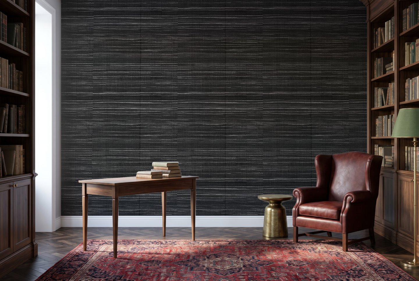 Ember Linen sivý wallpaper