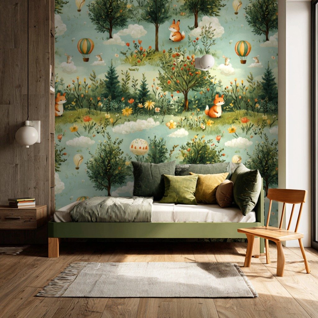 Woodland Dreams grønn wallpaper