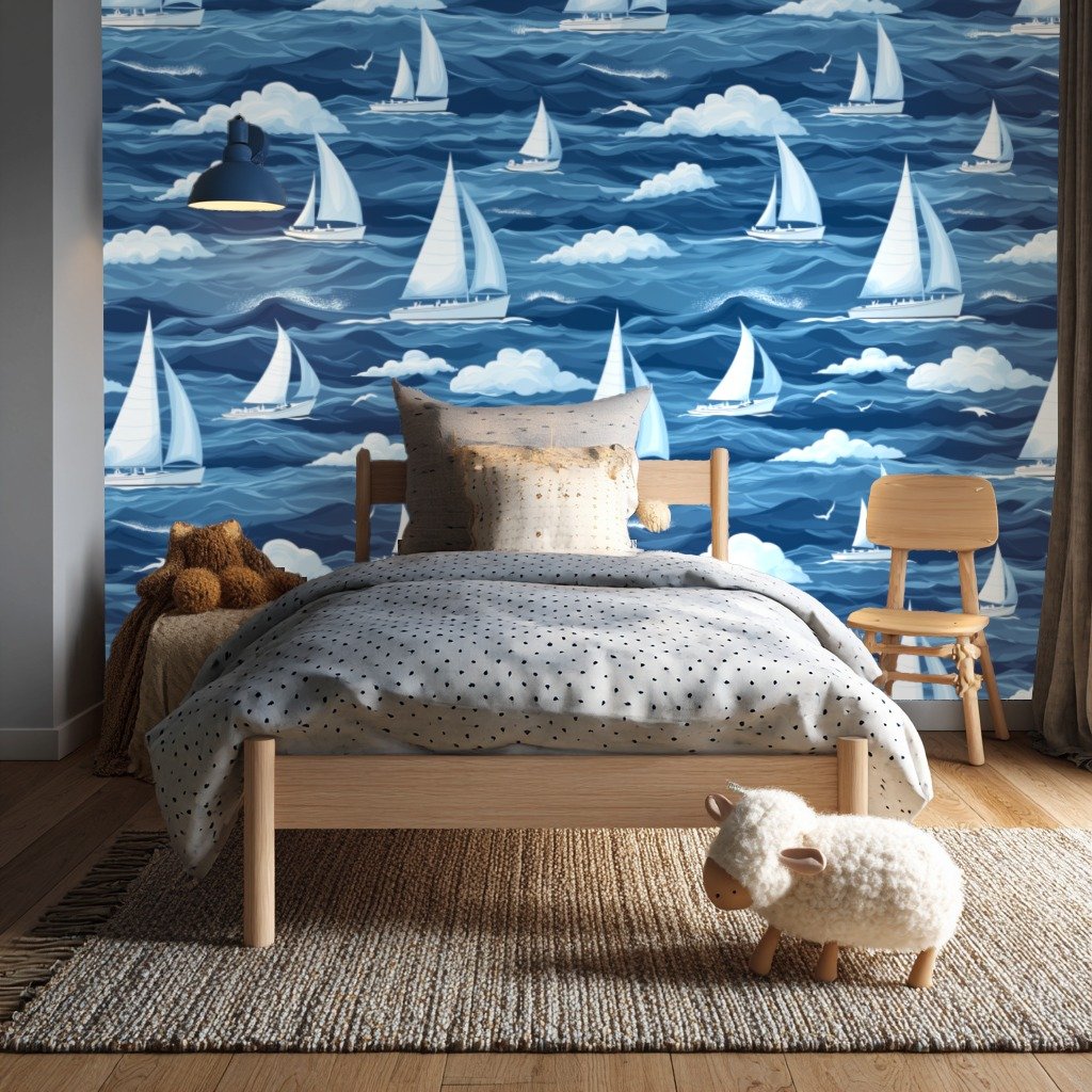 Sailing Serenity 青 wallpaper