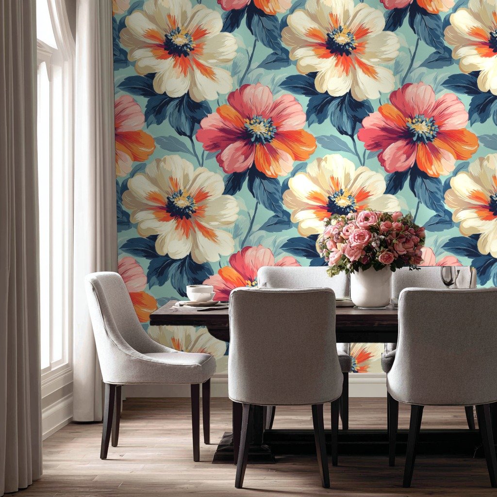 Tropical Bloom - Coral