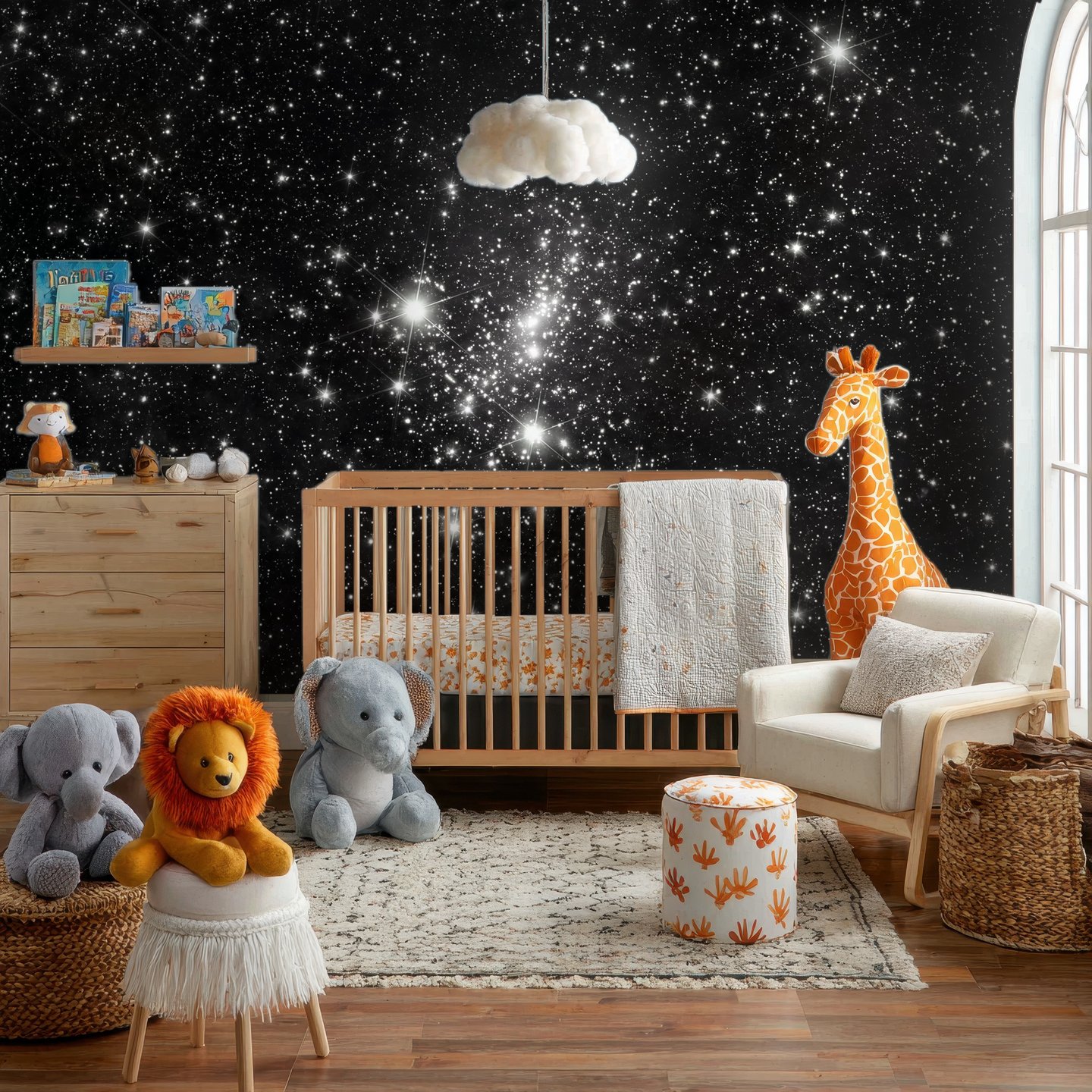 Galaxy 회색 mural