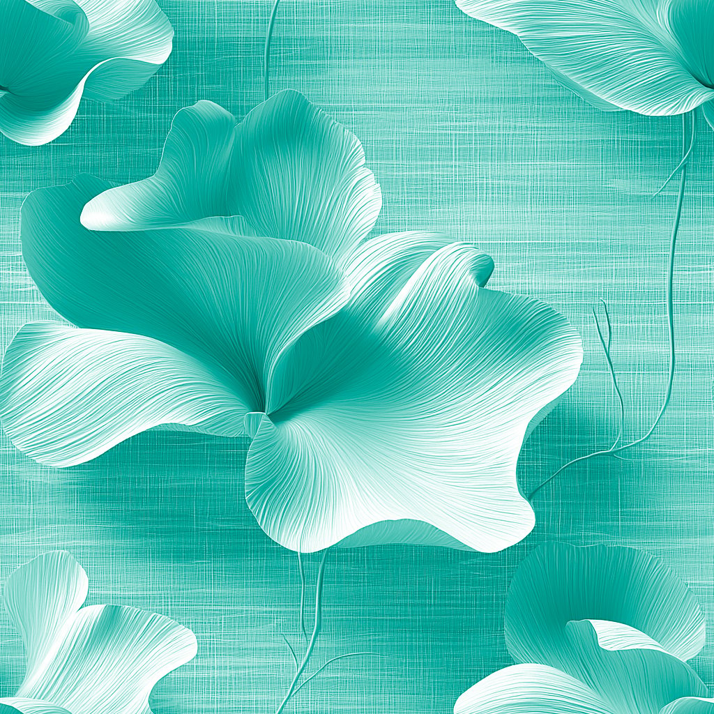 Serene Petal Bloom 터키석색 wallpaper