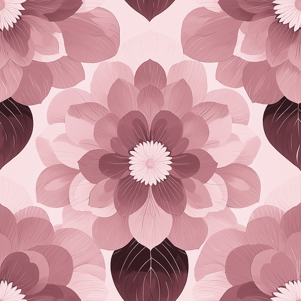 Petals in Bloom - Sunrise 분홍색 wallpaper