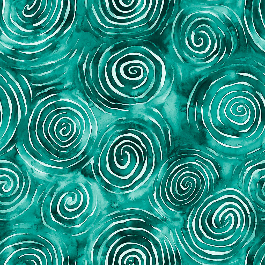 Emerald Whirl 터키석색 wallpaper