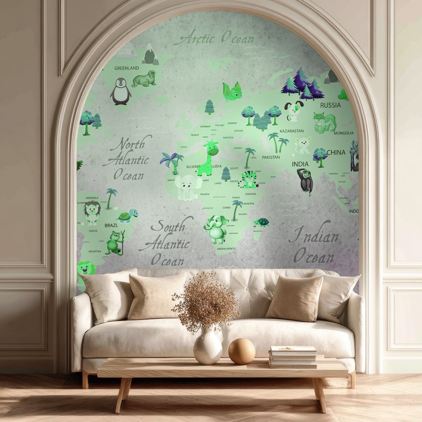 쿼츠 아틀라스 청록색 mural