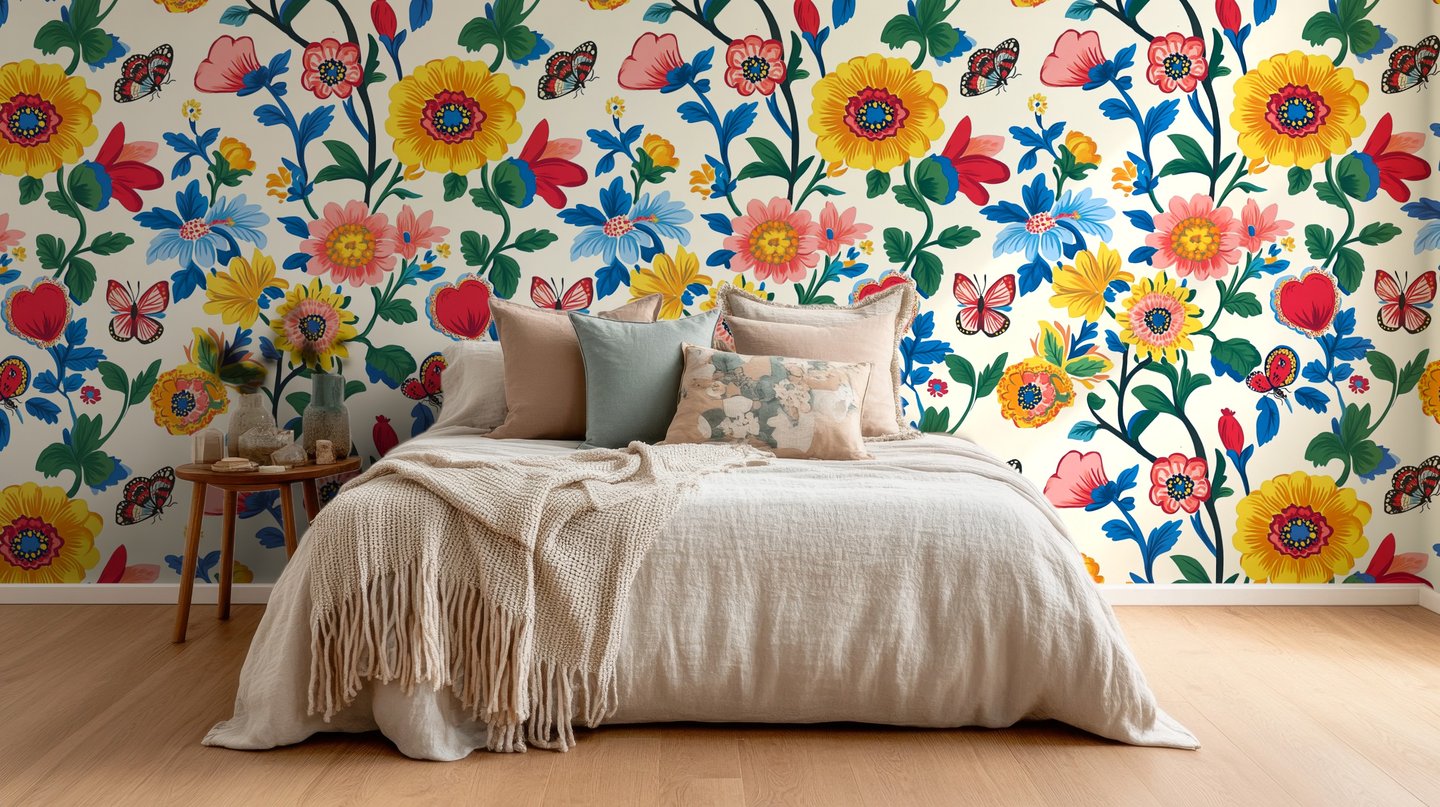 Zinnia Delight 노란색 wallpaper