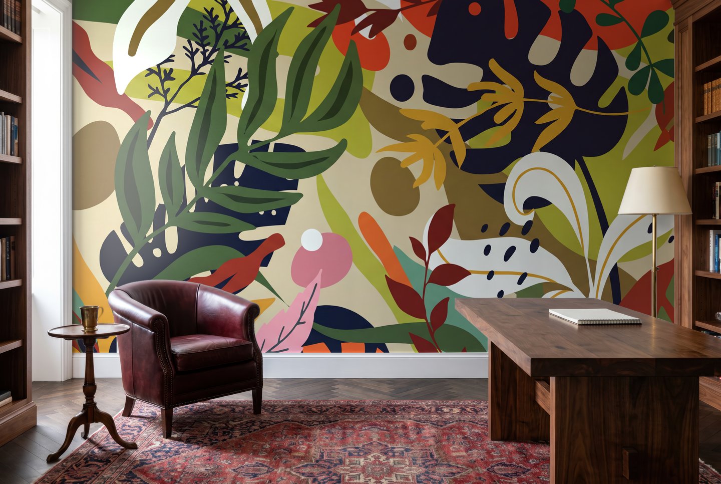 Harvest 초록색 mural
