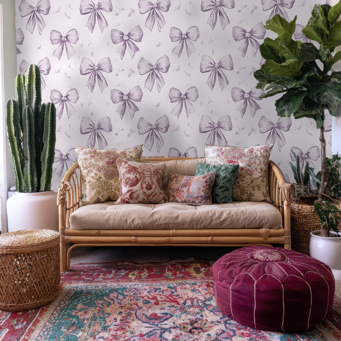 Bowmont lilla wallpaper