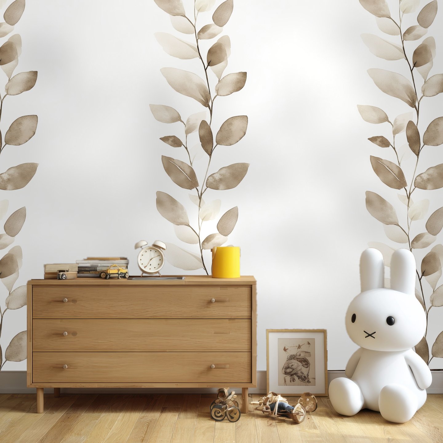 Dawn Linen beige wallpaper