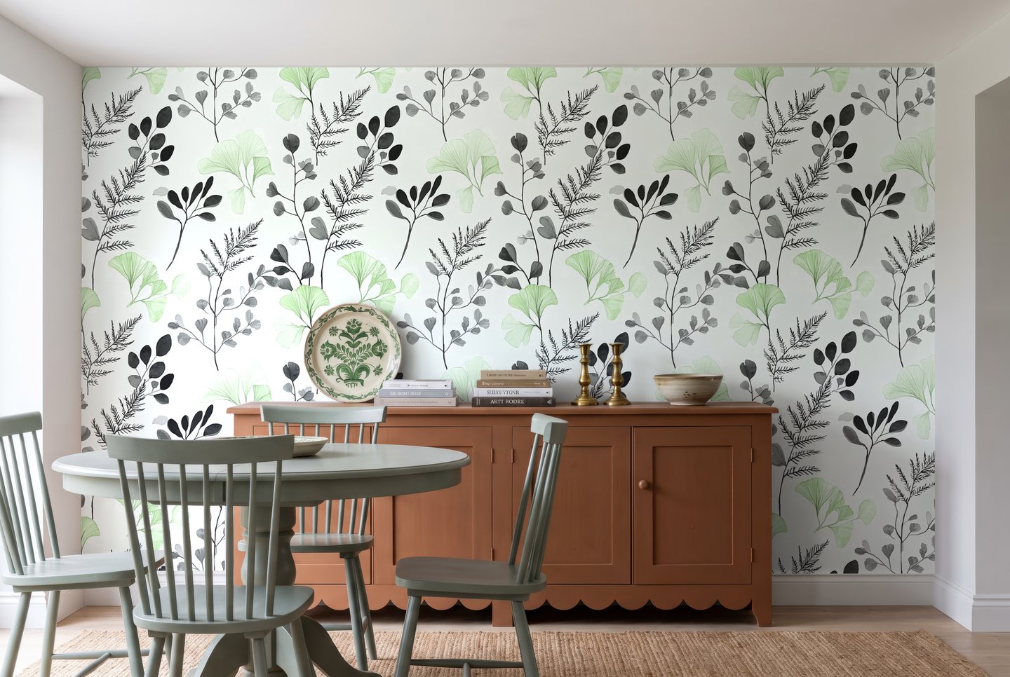 Murmure des feuilles vert wallpaper