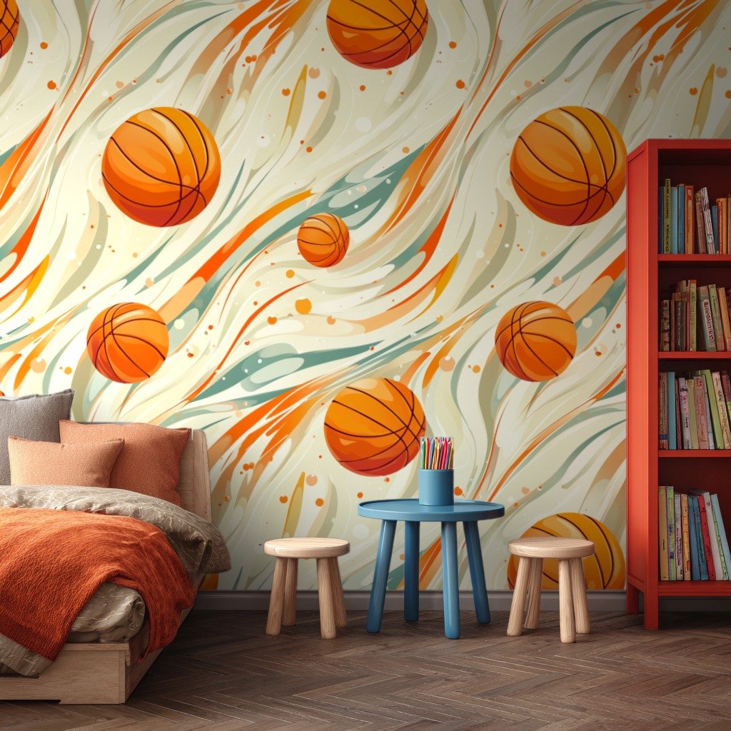 Basketball Whirl オレンジ wallpaper
