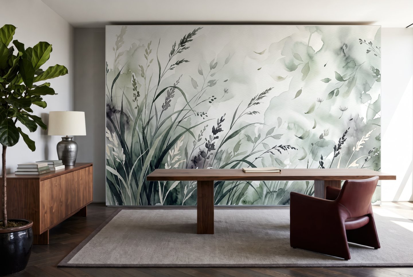Veil 초록색 mural