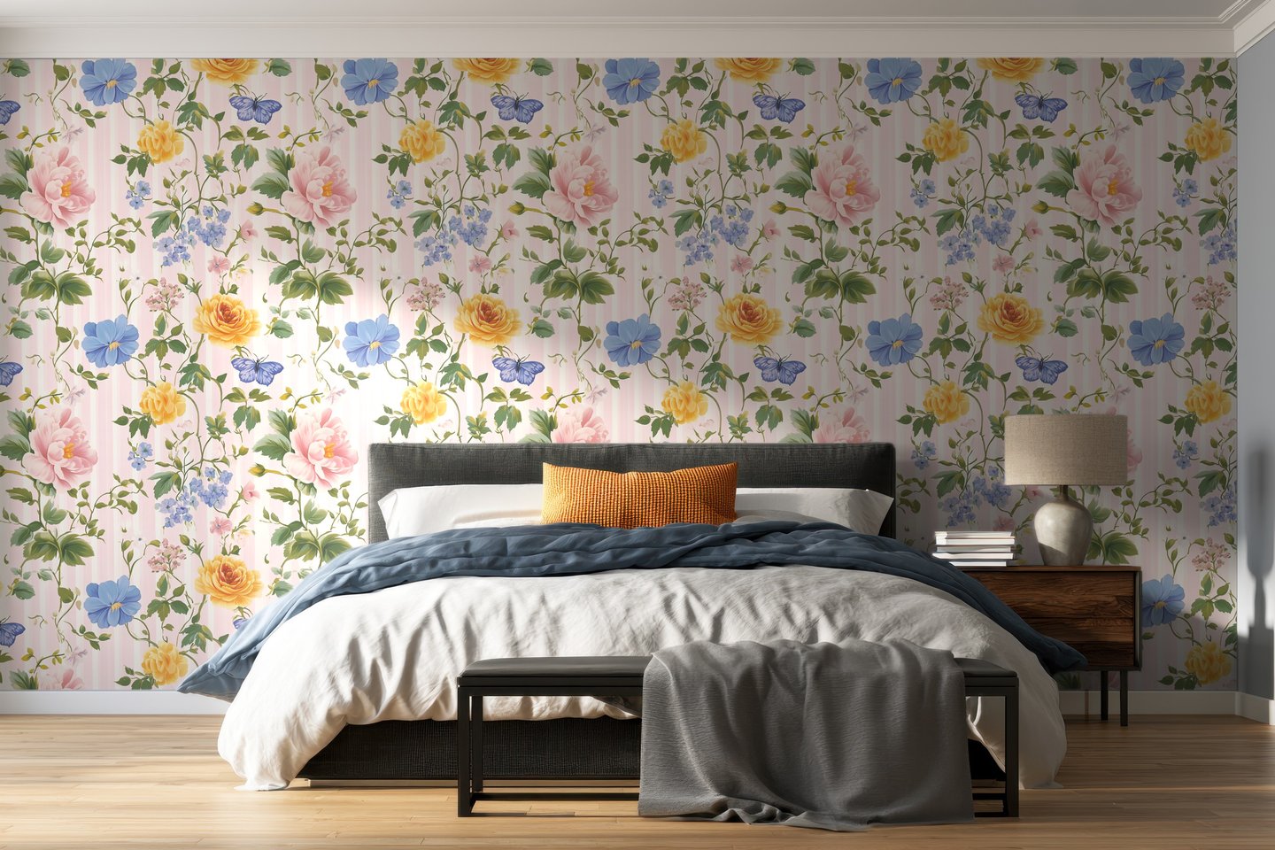 Butterfly Folio rosa wallpaper