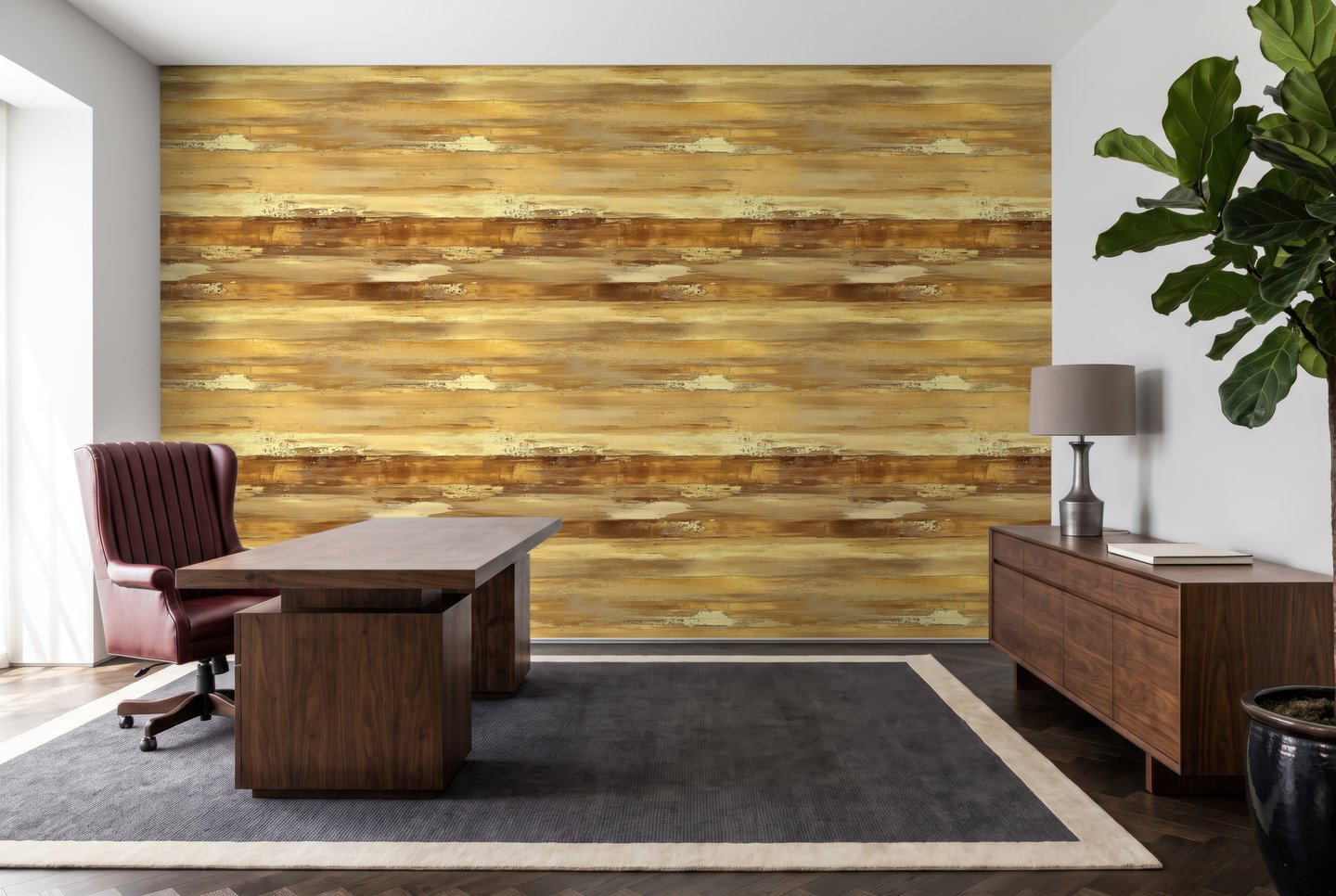 Gilded Passage gold wallpaper