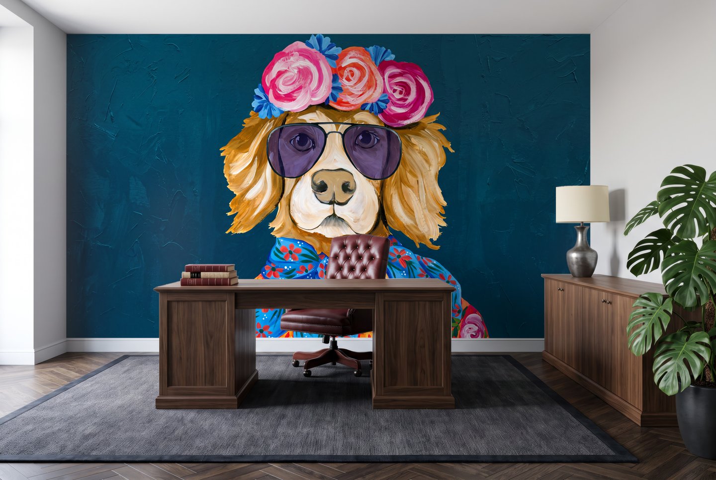 Salsa bleu mural