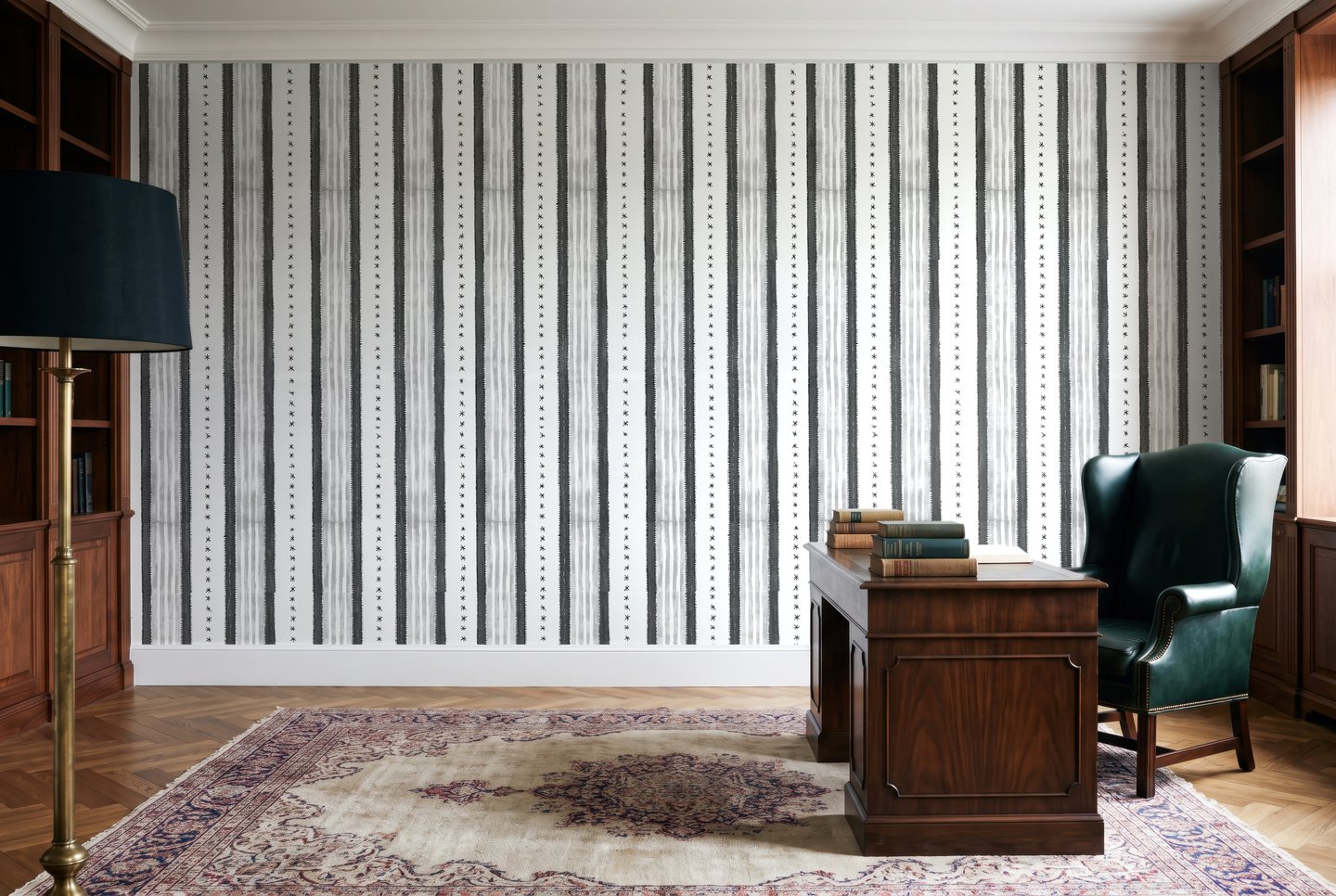 Monochrome Barcode Stripe グレー wallpaper