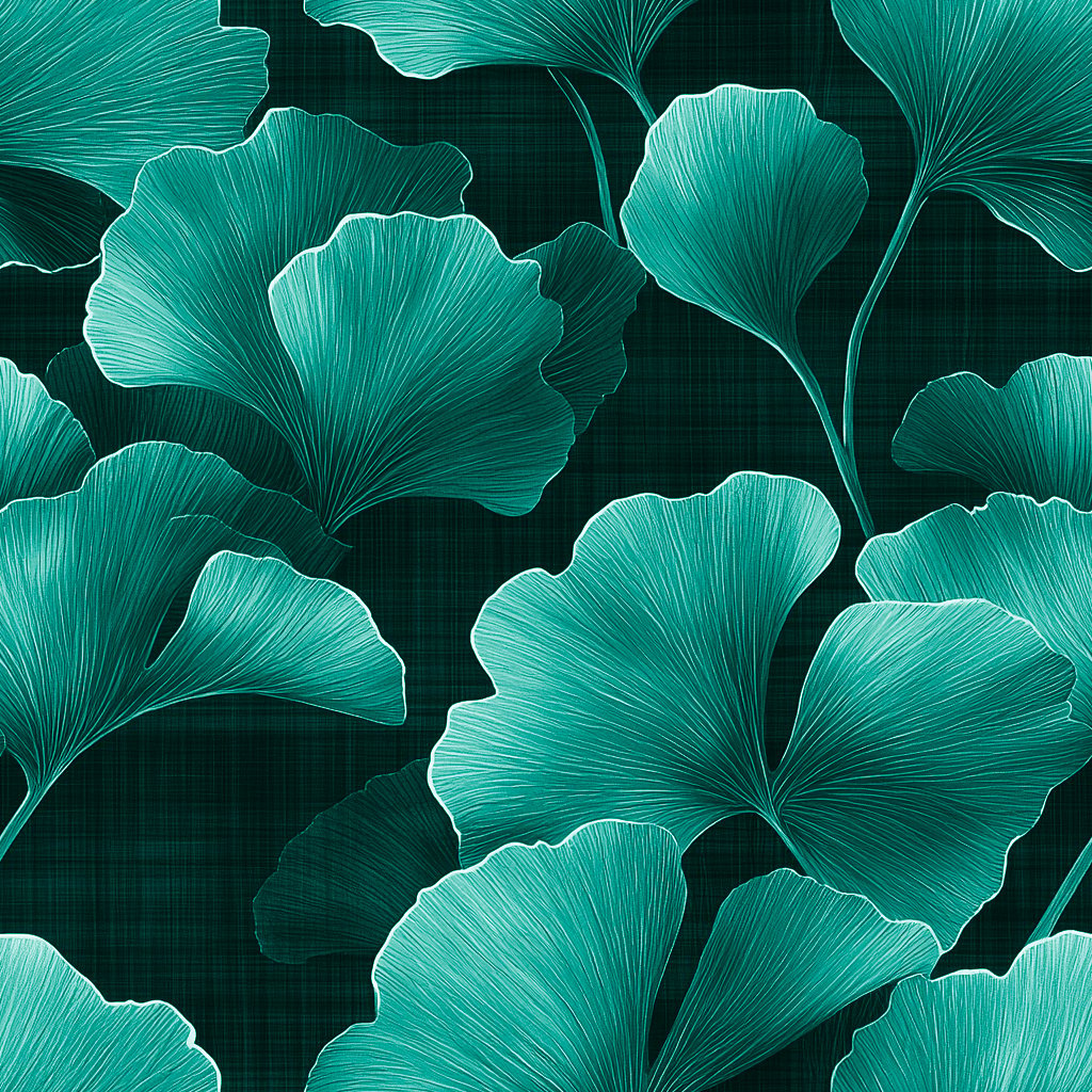 Ginkgo Indigo 터키석색 wallpaper