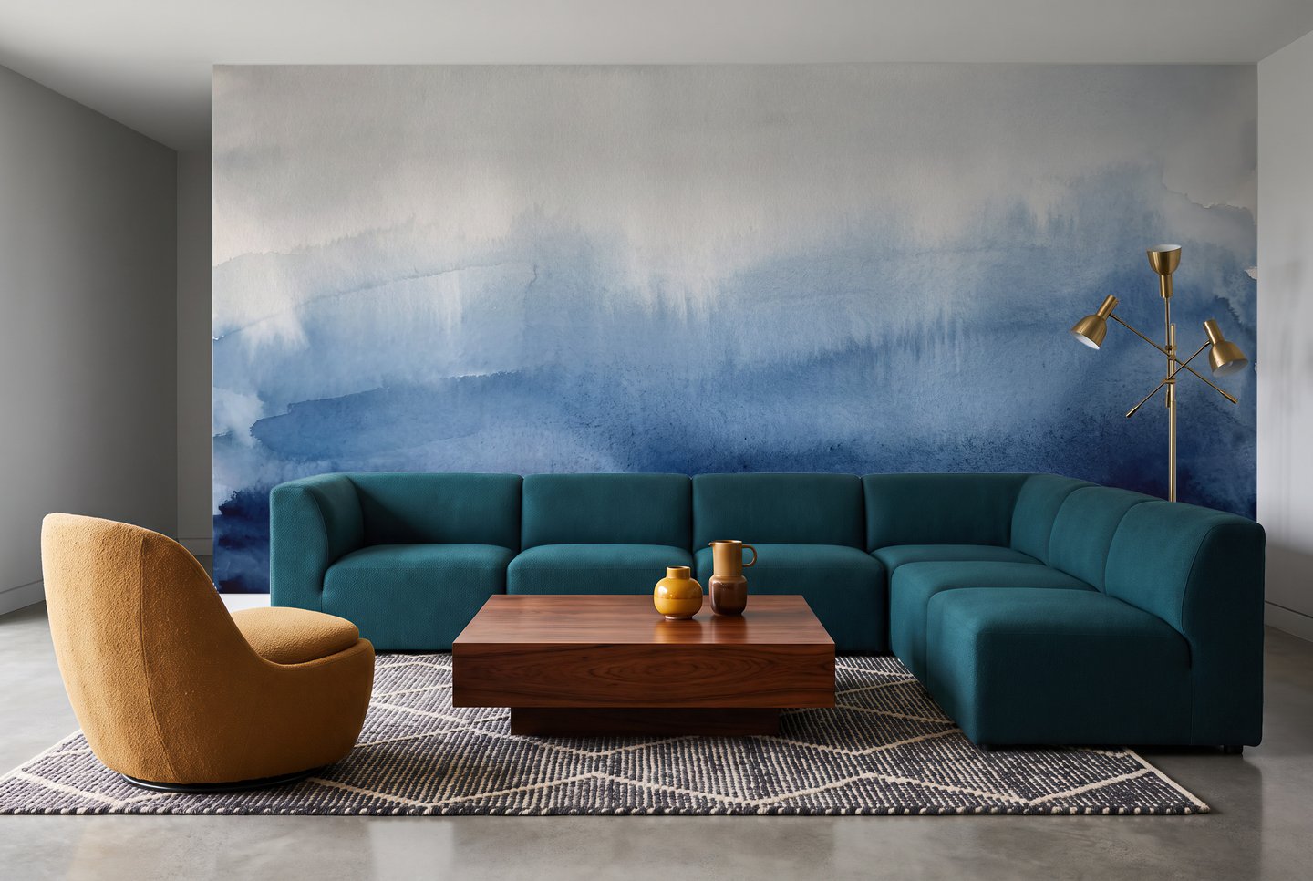 オーシャンミスト・コーブ 青 mural