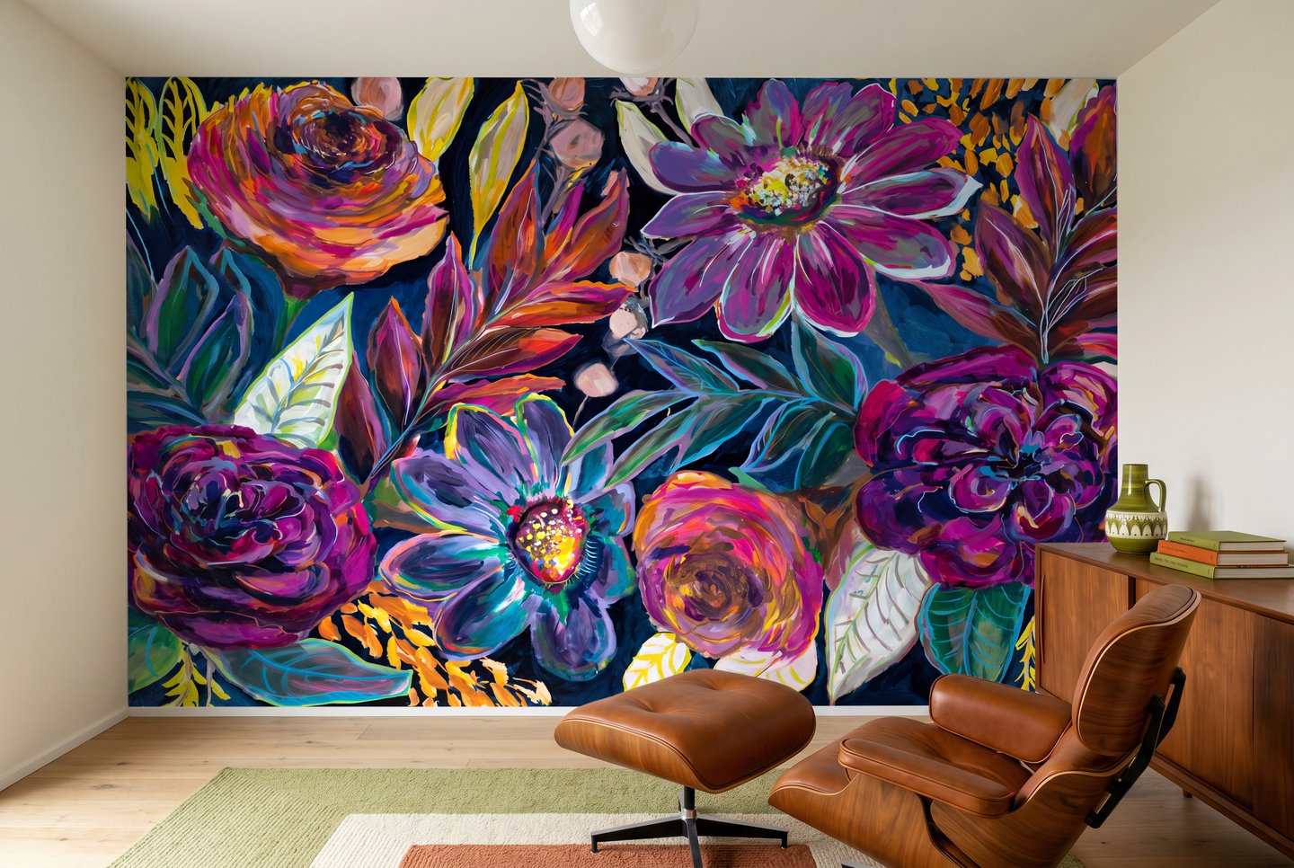 Tourmaline Bloom パープル mural