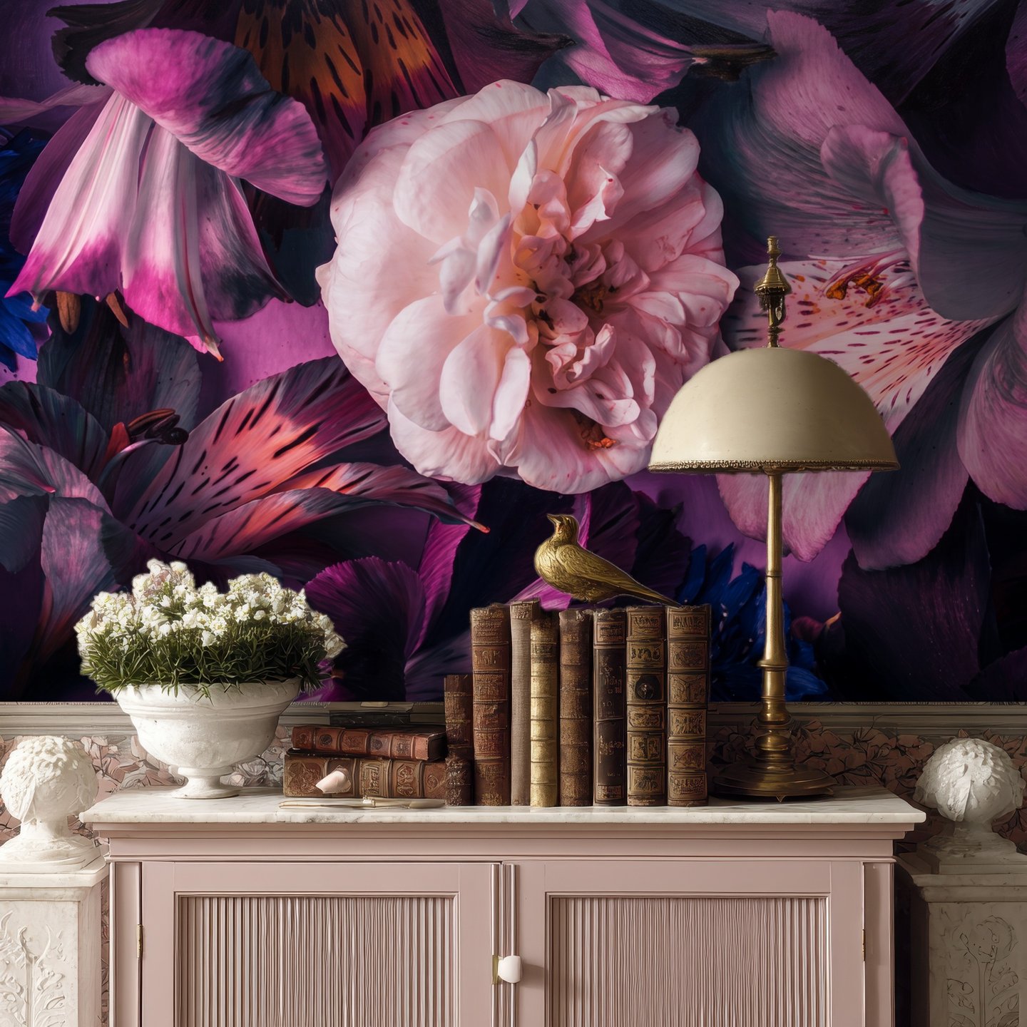 Petal Echo lilla mural