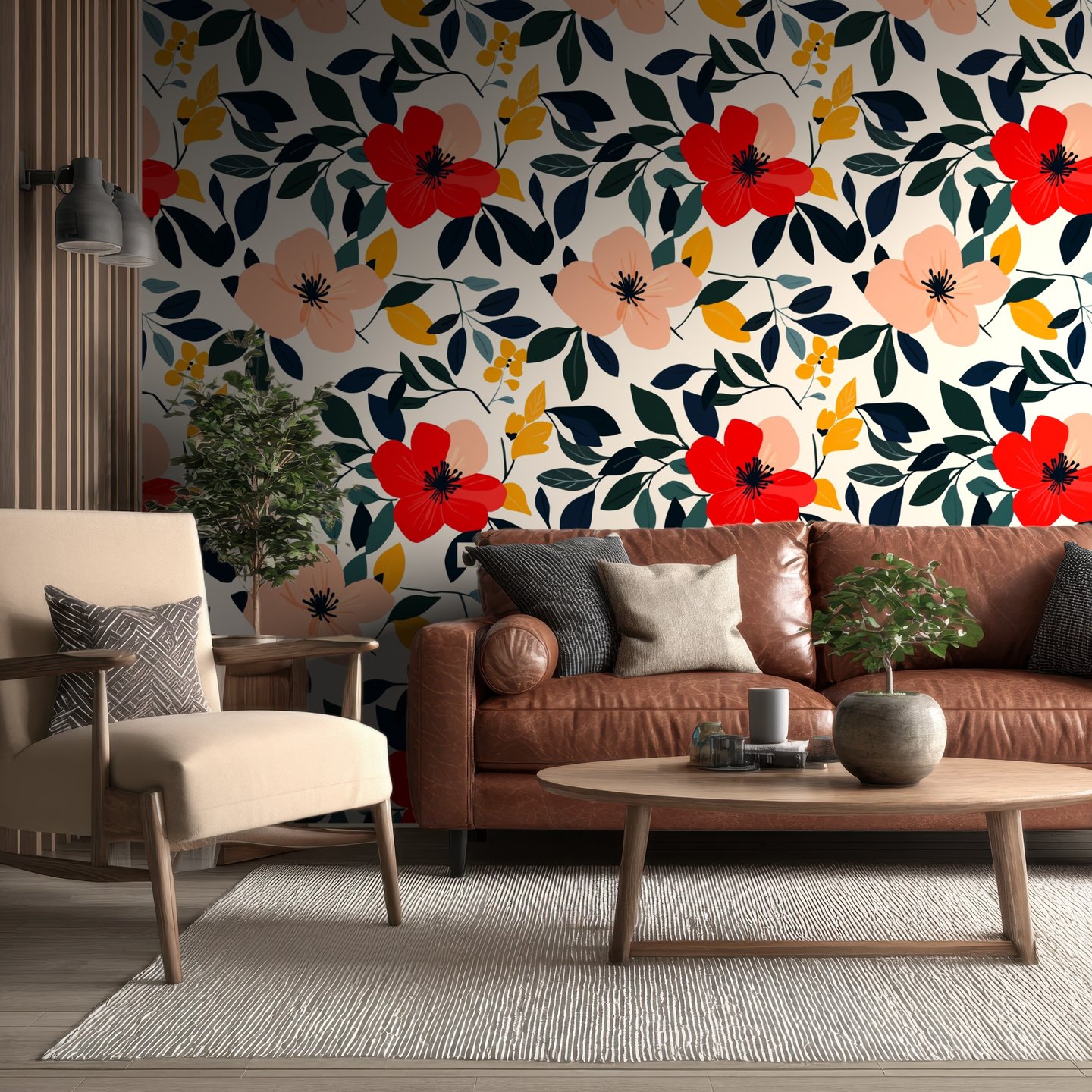 Florentine Haven 赤 wallpaper