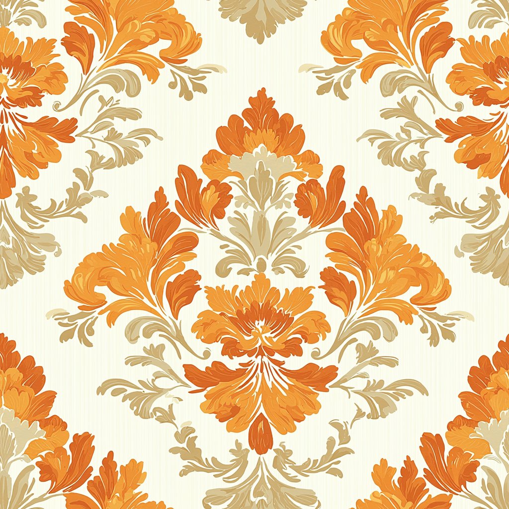 Amber Heritage Grandeur oransje wallpaper