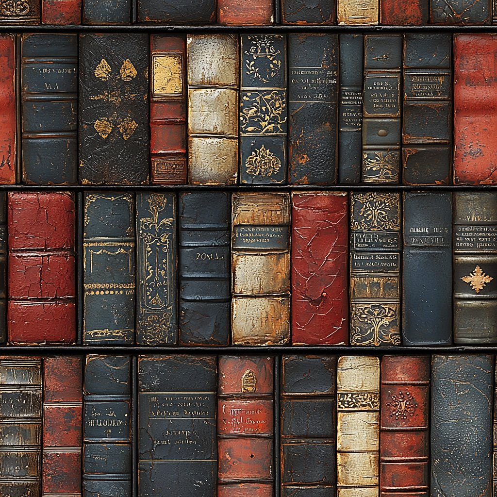 Vintage Library Charm 갈색 wallpaper