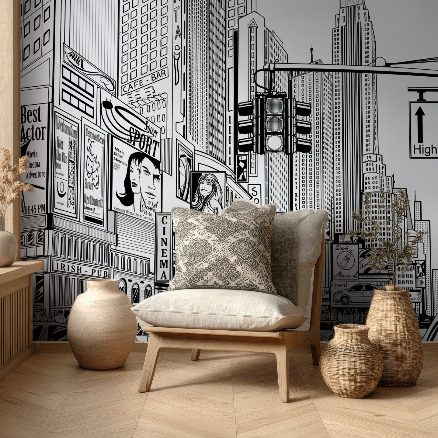 Concrete Symphony 黒 mural