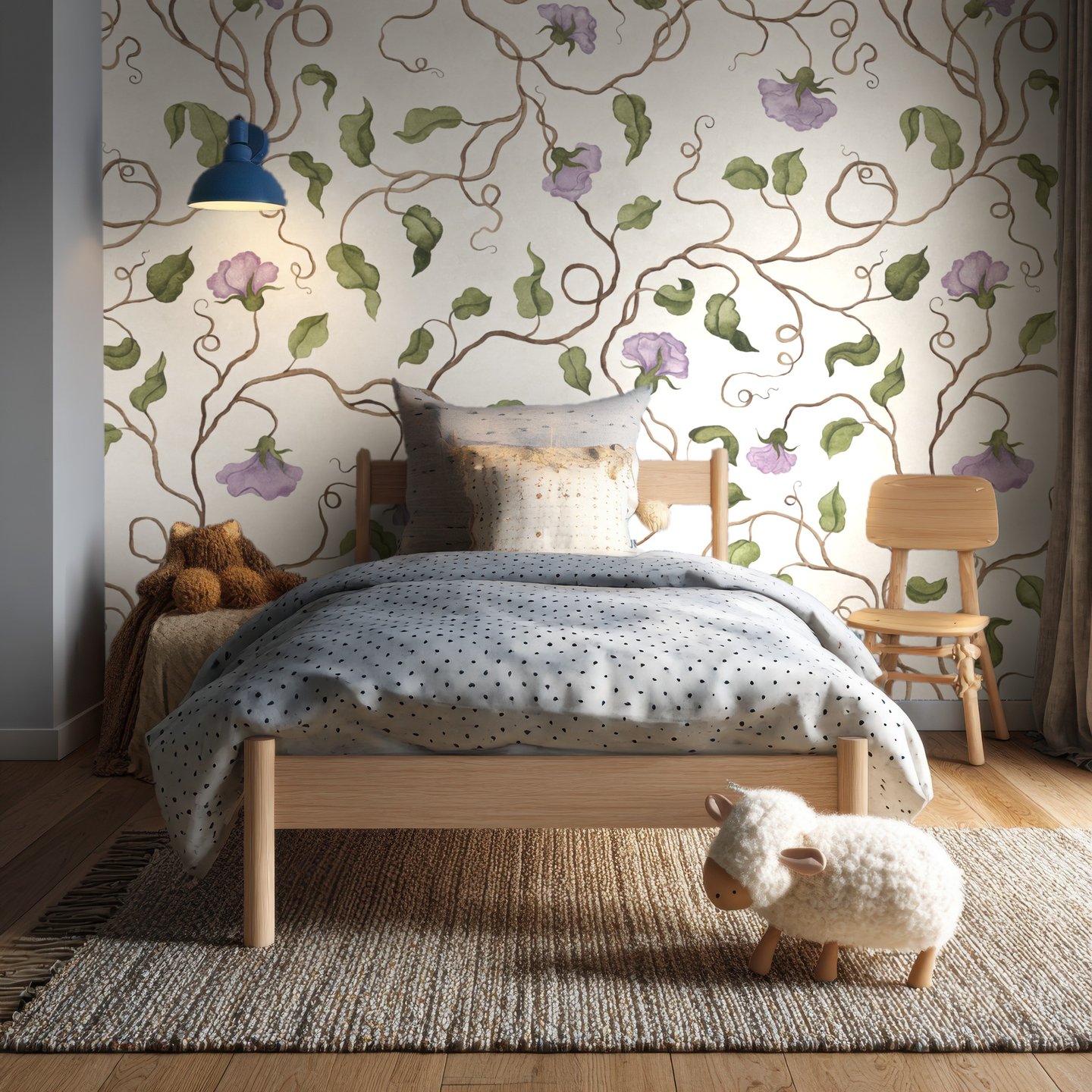 Wisteria Waltz syrin mural