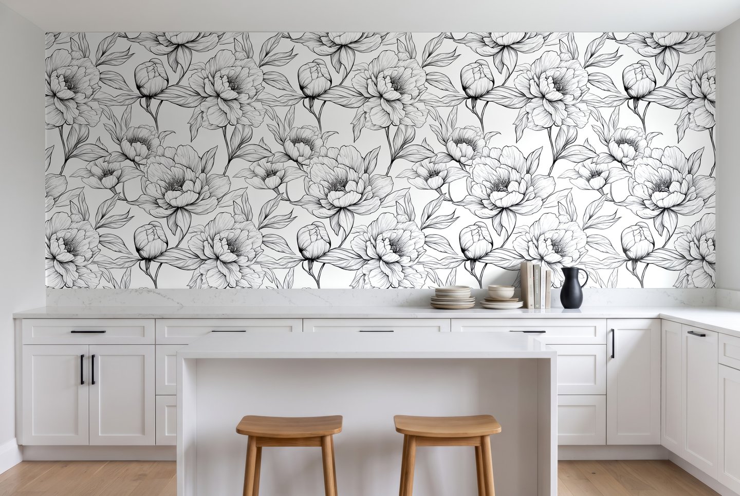Monotype Bloom black wallpaper