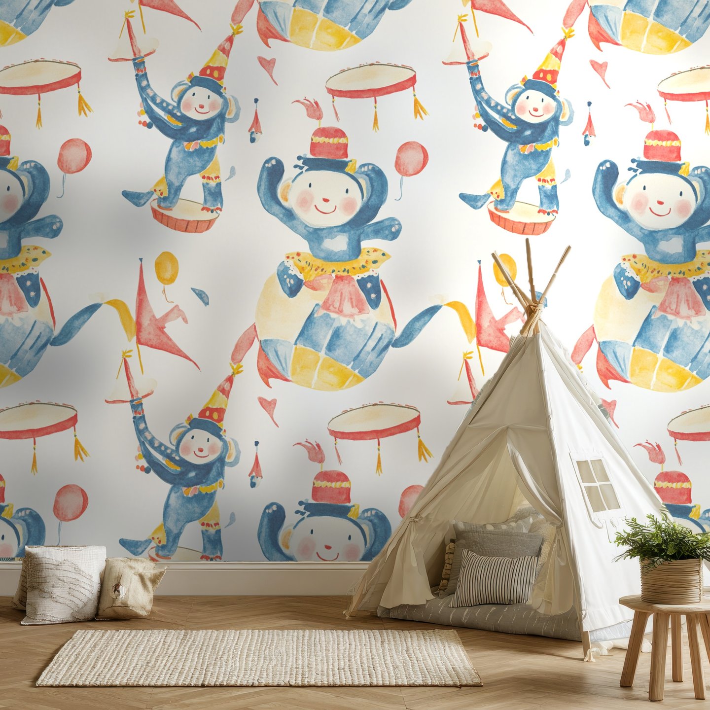 Circus Canvas 青 wallpaper