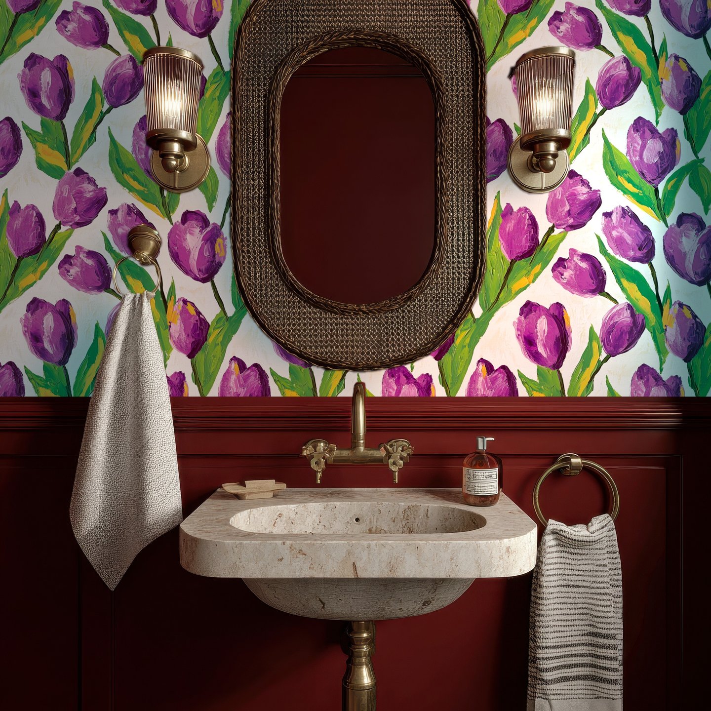 Lavender Bay purple wallpaper
