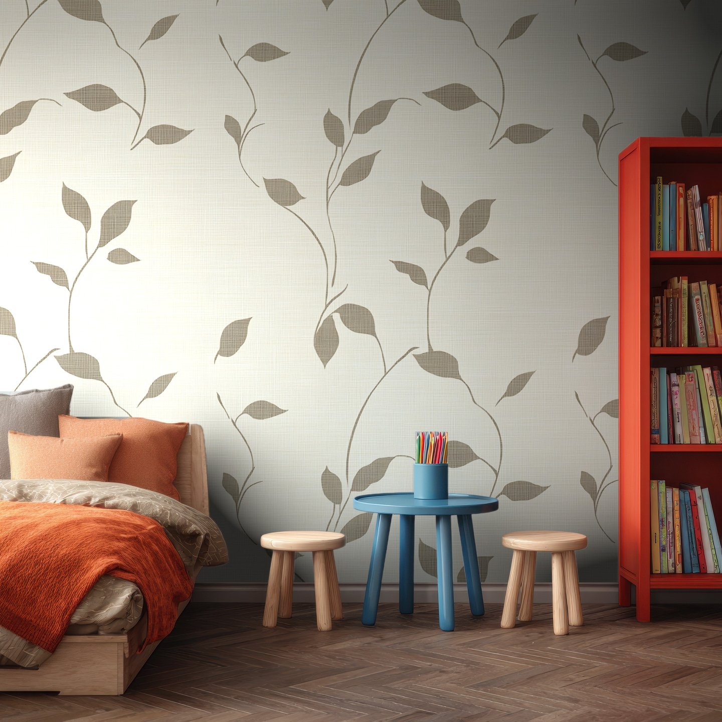 Noon Linen beige wallpaper