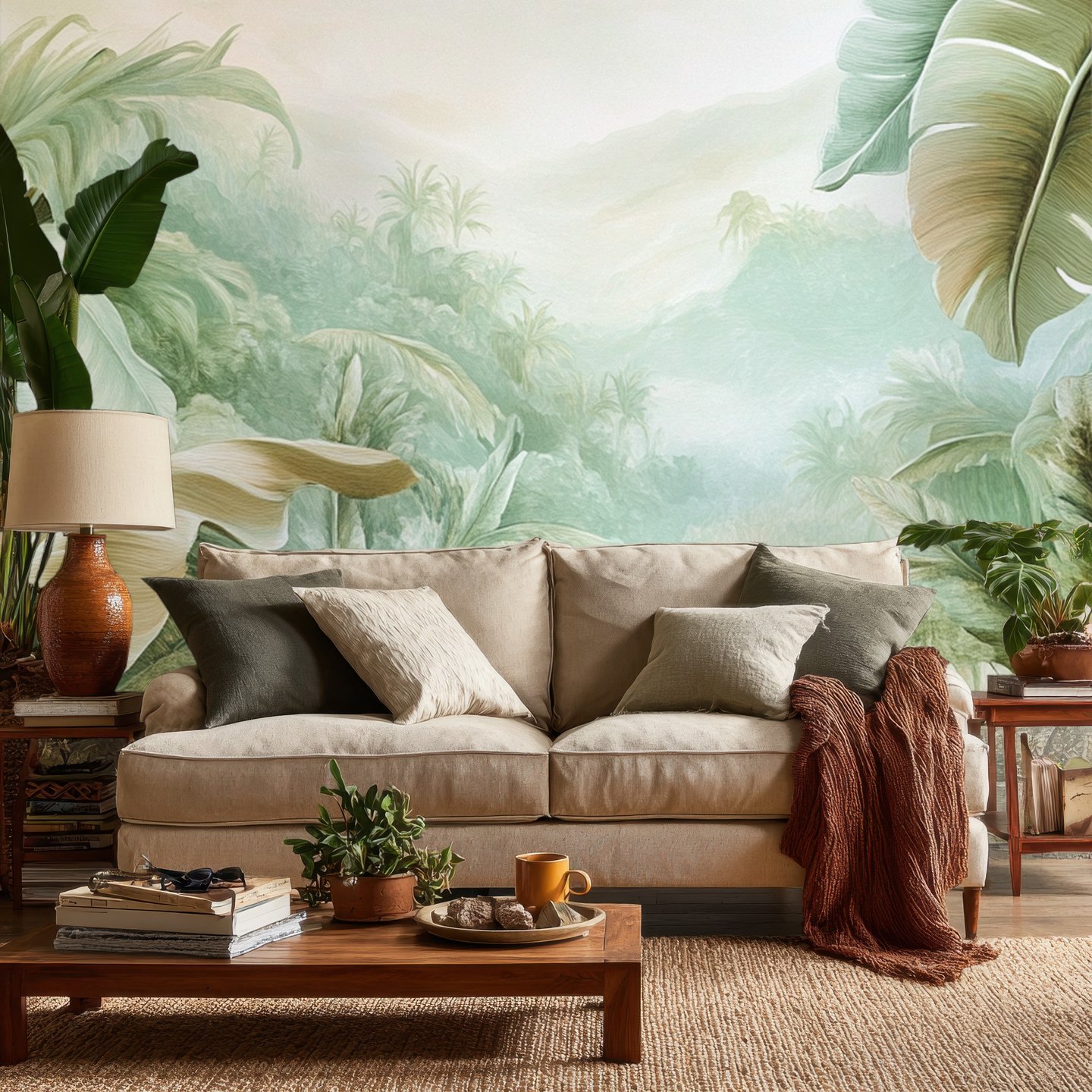Banana Canopy 緑 mural