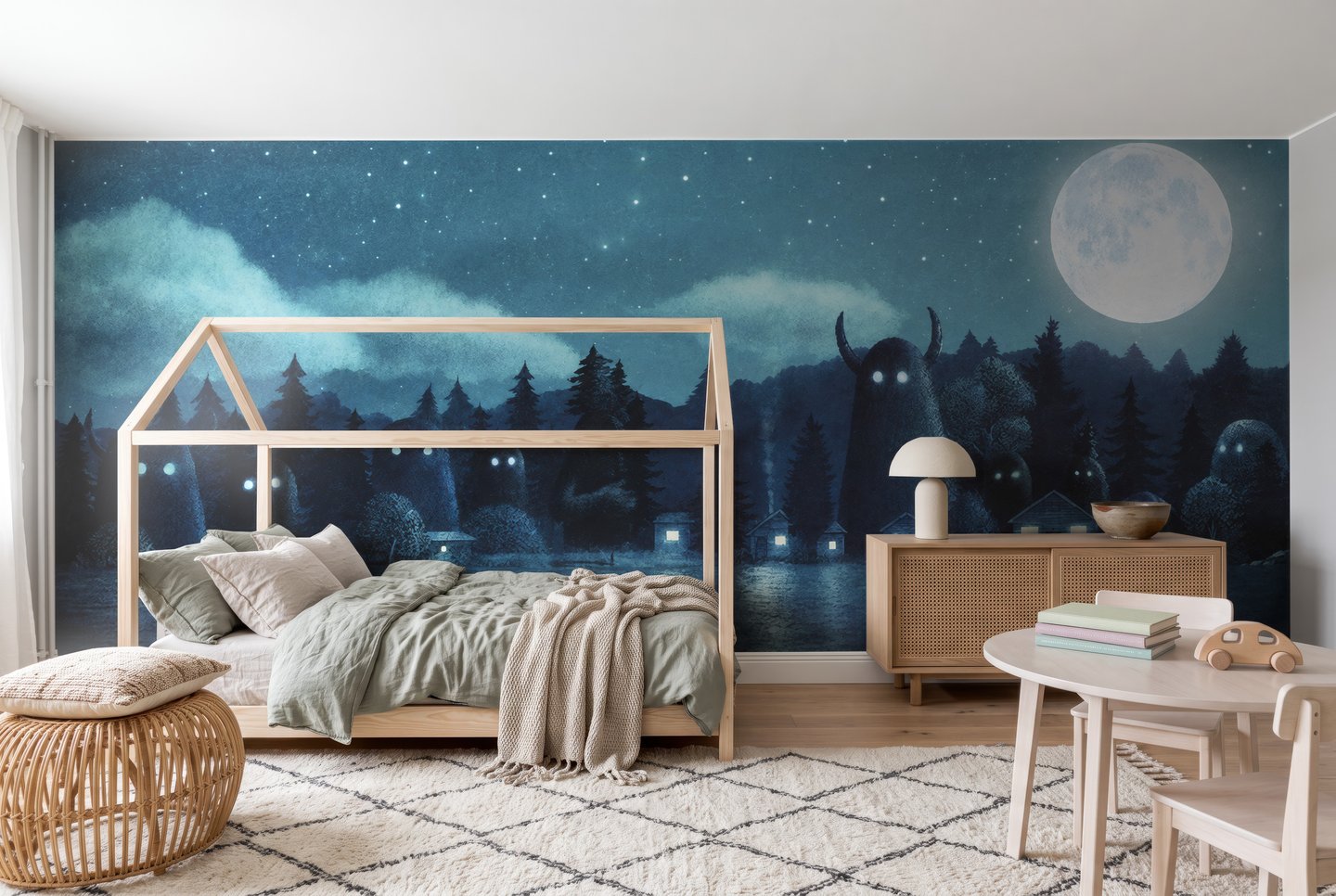 Lakeshore Census blå mural