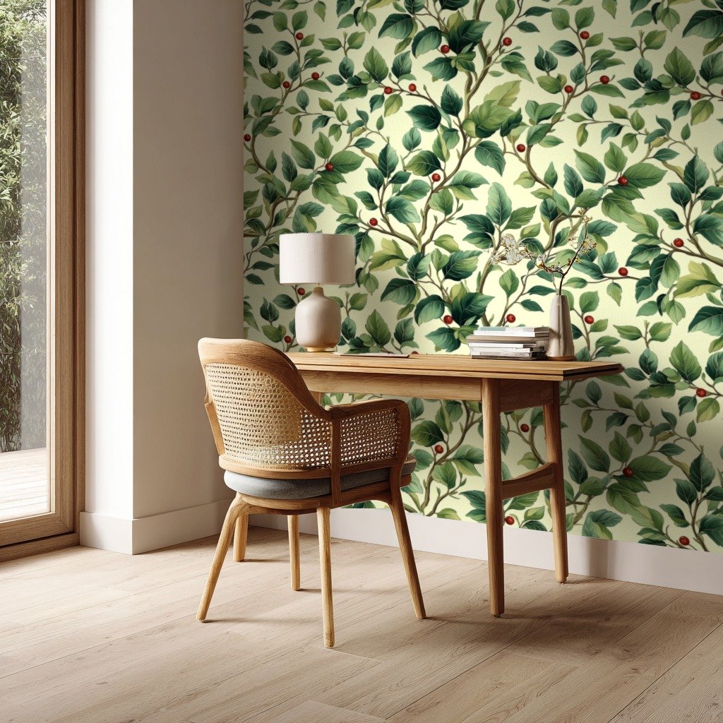 Birchwood Serenity 베이지색 wallpaper