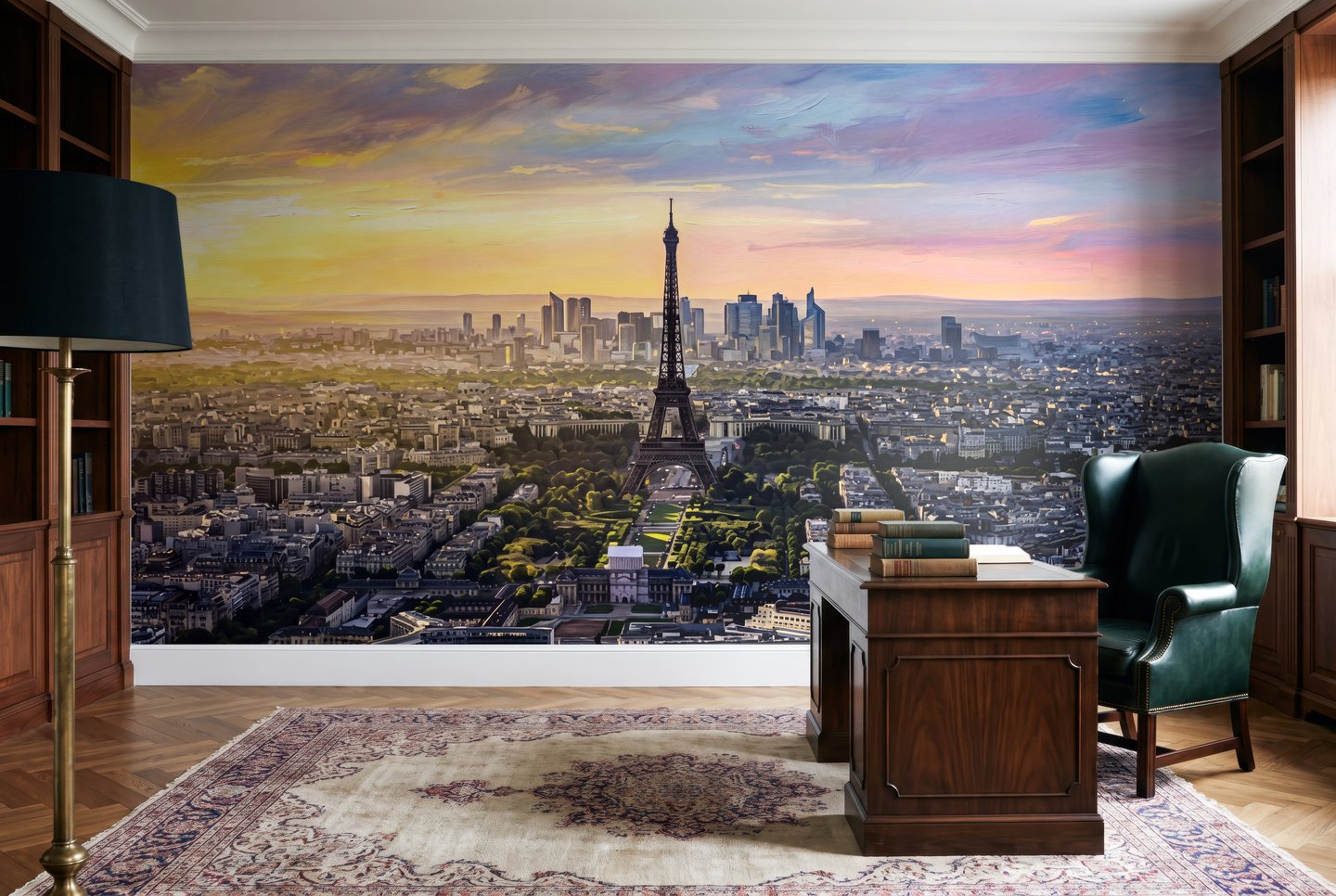 Saffron Skyline Terrakotta mural