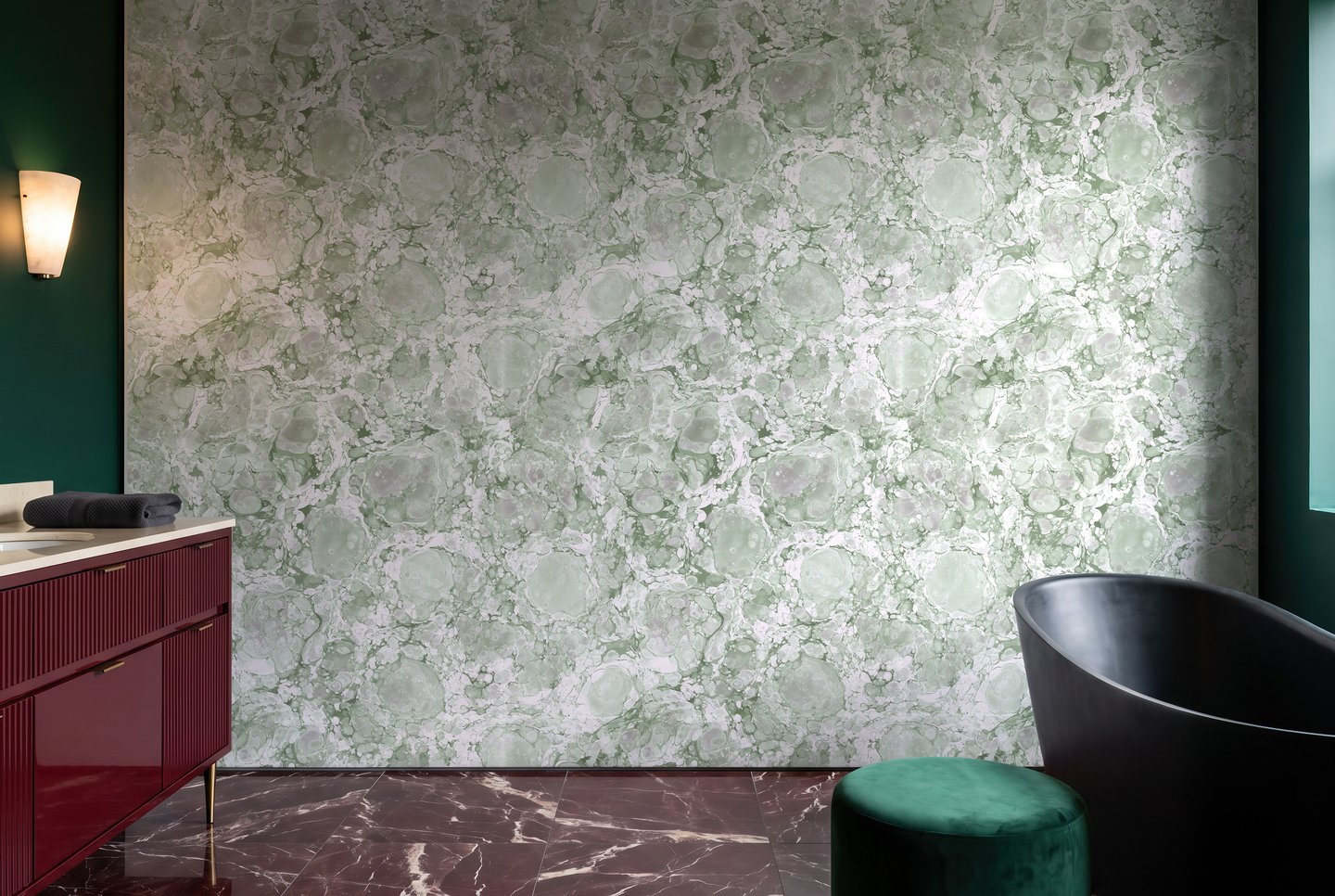 Jade Marble Mist 올리브색 wallpaper