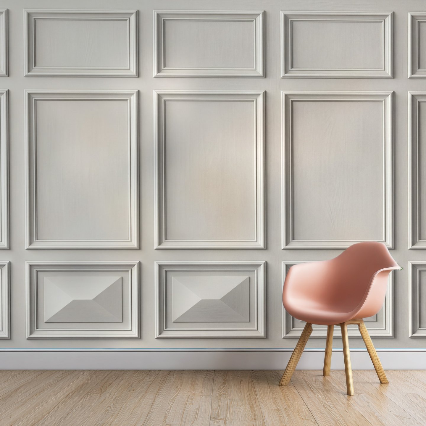 Panelled Atelier grå mural